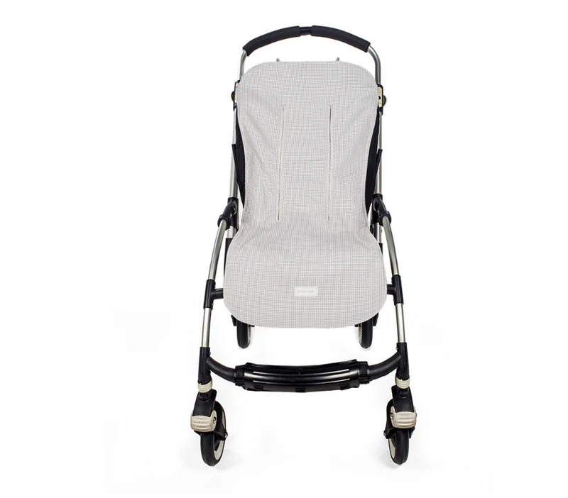 Rivestimento per passeggino - Little Bloom Vichy grey