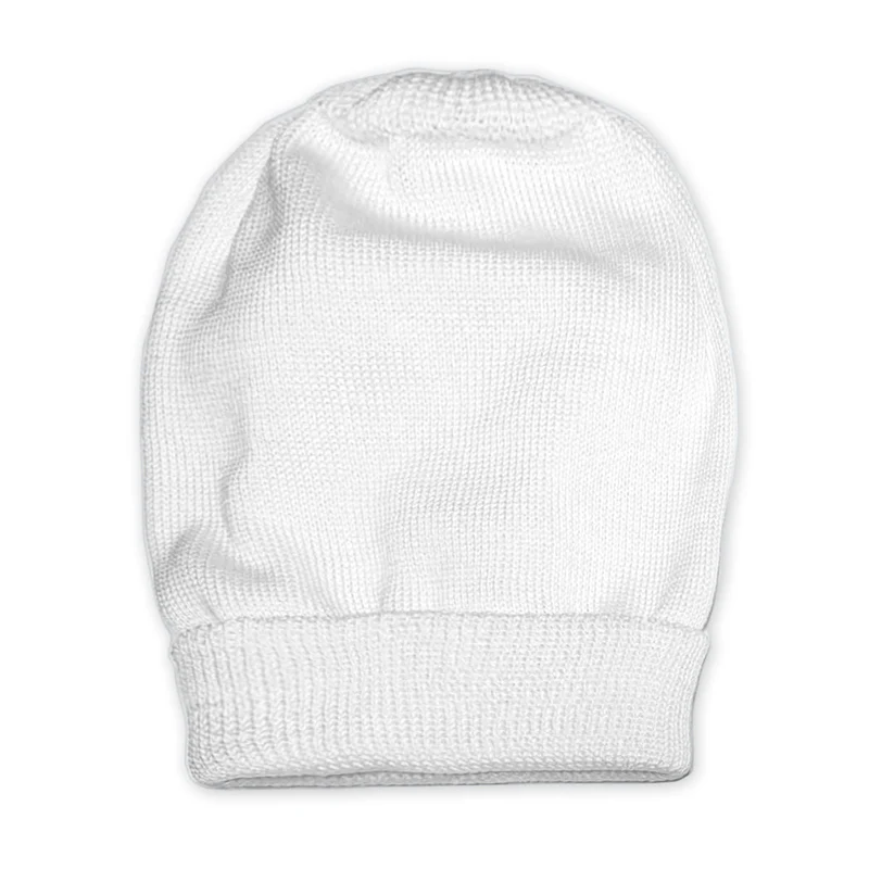 Cappello in Filo di Cotone Bianco B0S