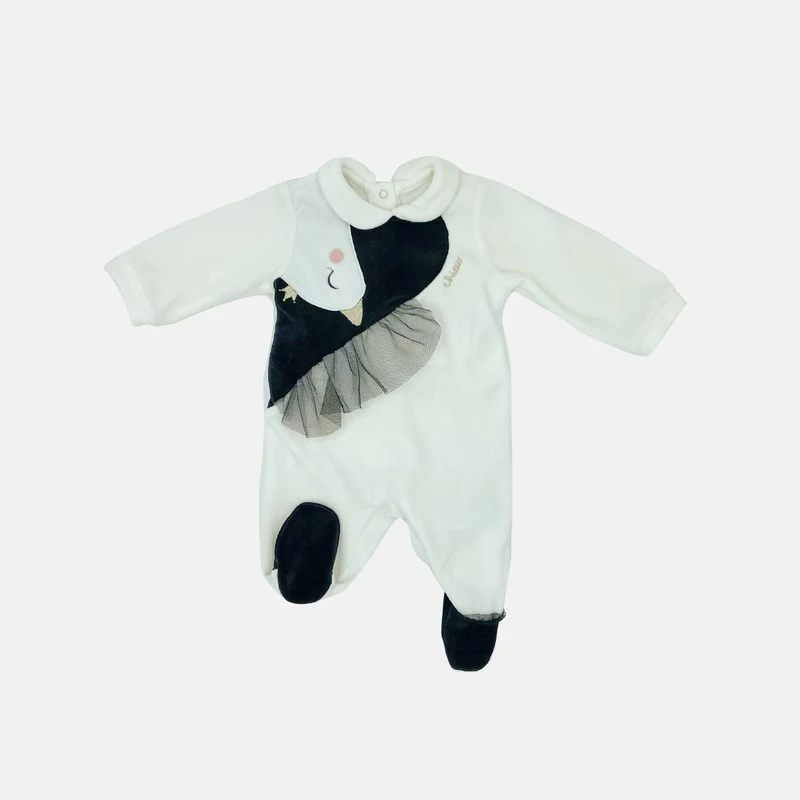 Tutina Chicco Cigno Bianca Nera ed Oro