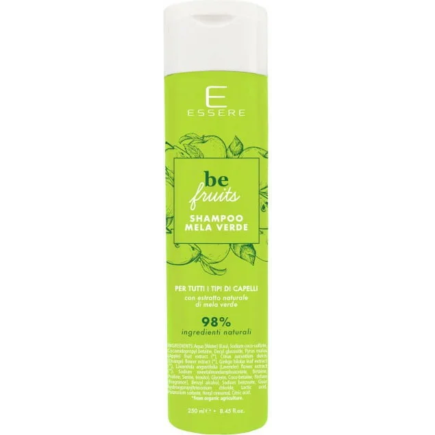 Shampoo Be Fruits Mela Verde – Delicato per Capelli Secchi e Trattati