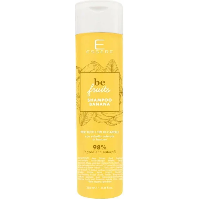 Shampoo Be Fruits Banana – Detergente Delicato per Capelli Secchi e Trattati
