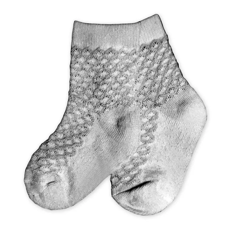 Calzino Neonato in Cotone Grigio, Luglio