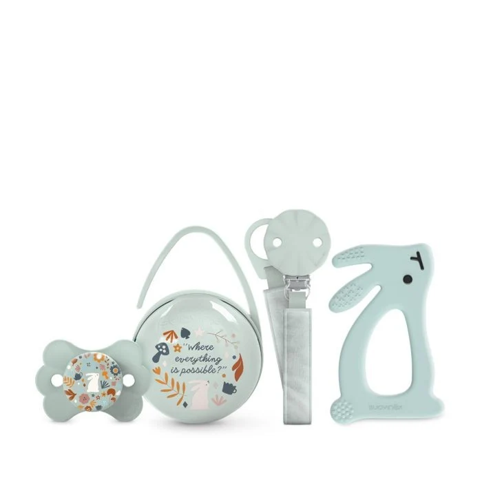 Set regalo ciuccio avorio