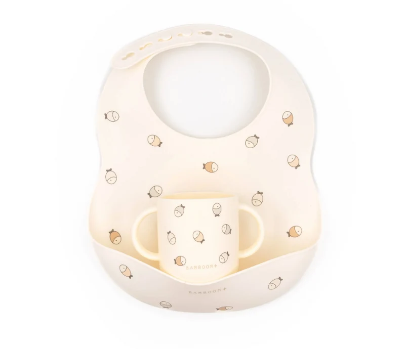 Bavaglino in silicone e tazza - FISHES 242