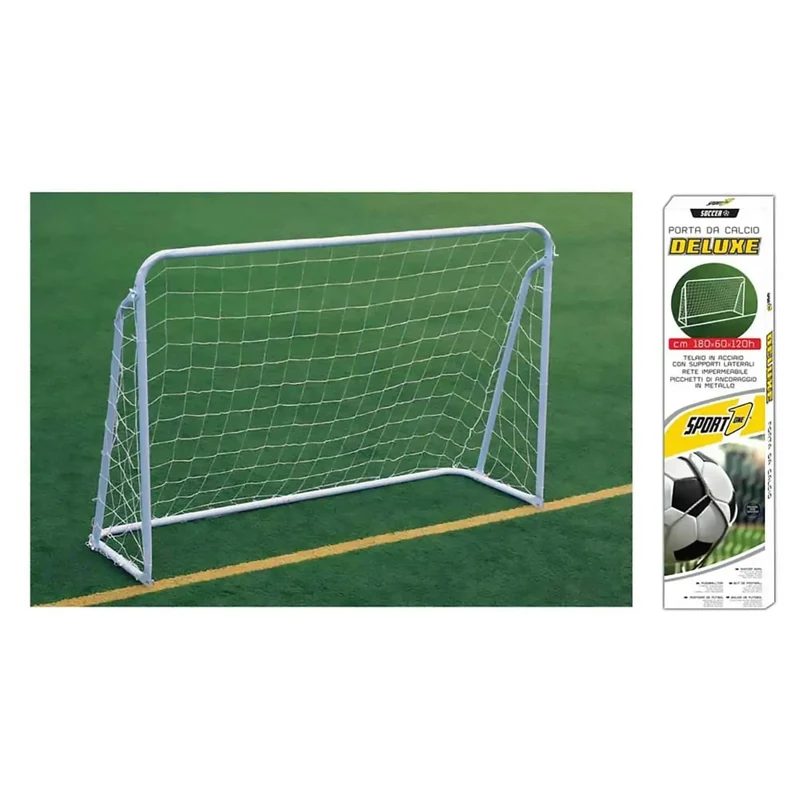 PORTA CALCIO DELUXE IN METALLO cm 180x60x120h