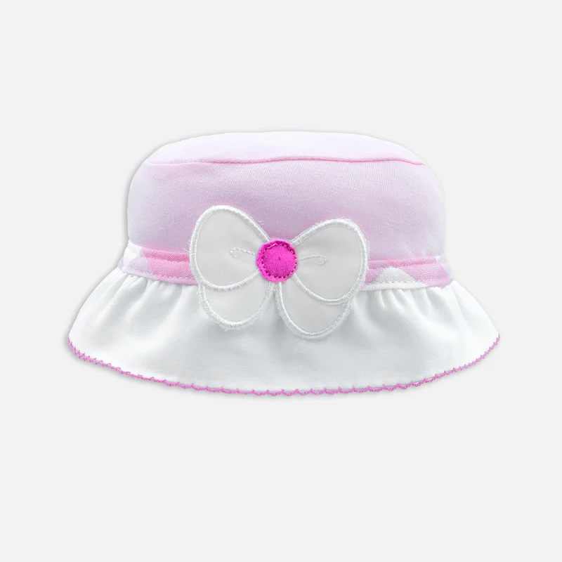 Cappellino Rosa con Fiocco, Ele-Baby
