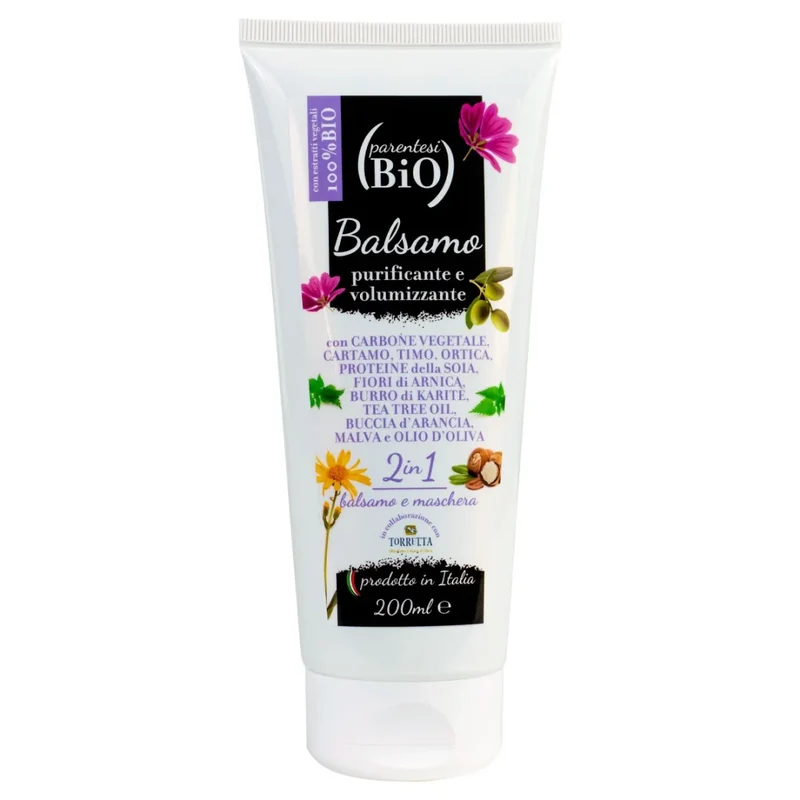 Balsamo Purificante e Volumizzante 2 in 1 – Balsamo Districante per Capelli Fini e Grassi