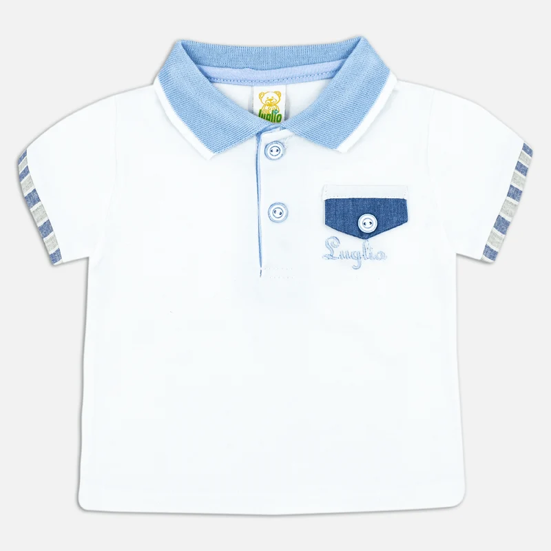 Polo In Cotone Con Dettagli A Contrasto, Luglio