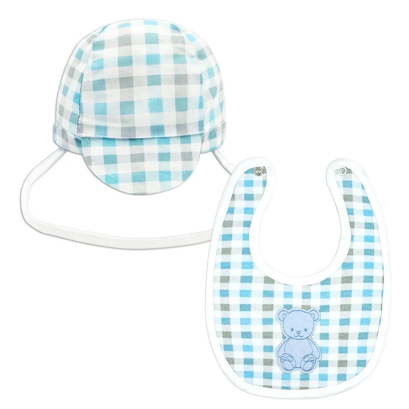 Cappello E Bavetta Con Ricamo Orsacchiotto, Luglio