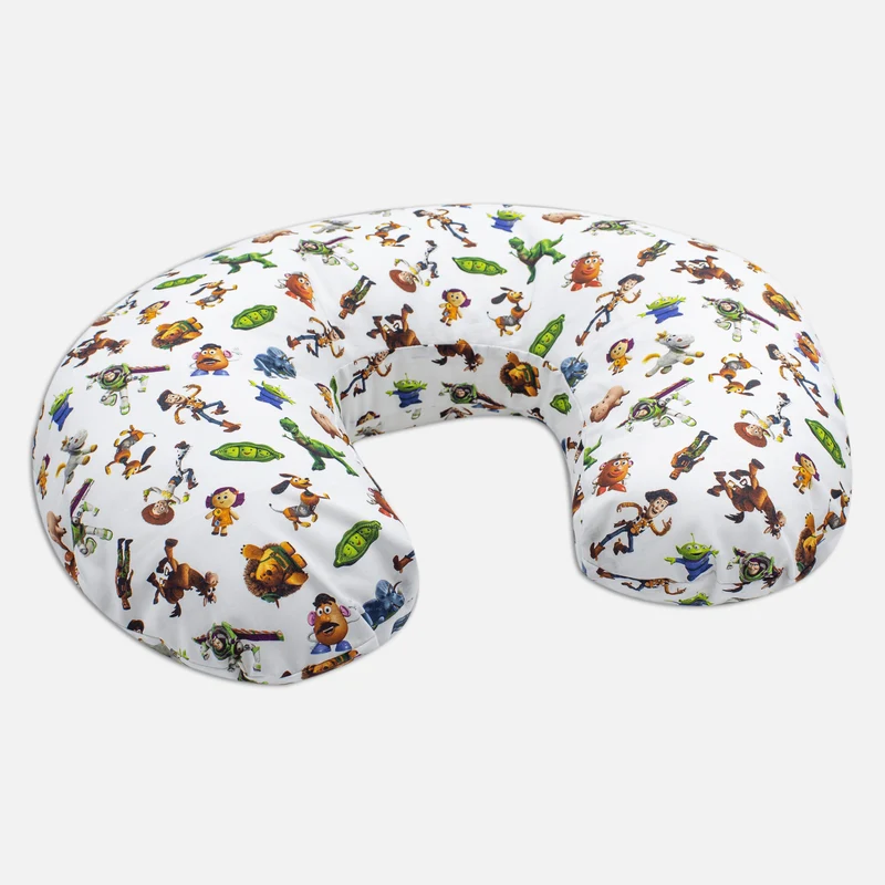 Cuscino Da Allattamento Artigianale In Cotone Fantasia Toy Story, Luglio