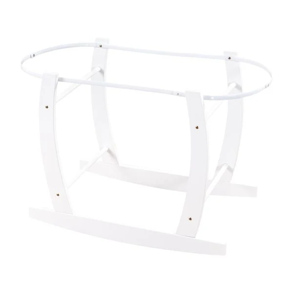 Struttura porta cesta in legno bianco