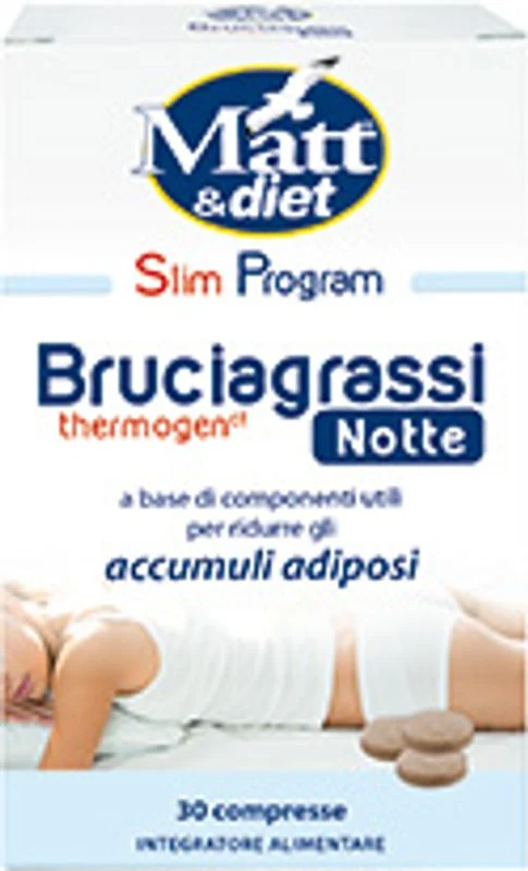 Matt&diet Slim Program Bruciagrassi thermogen notte 30 compresse