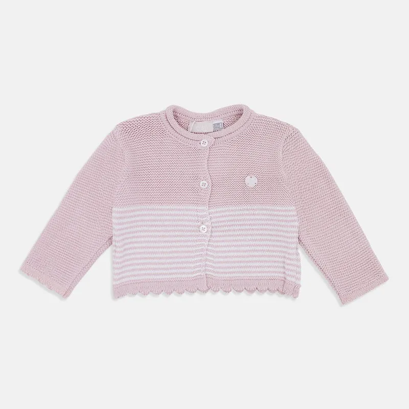 Cardigan Rosa In Filo, Chicco