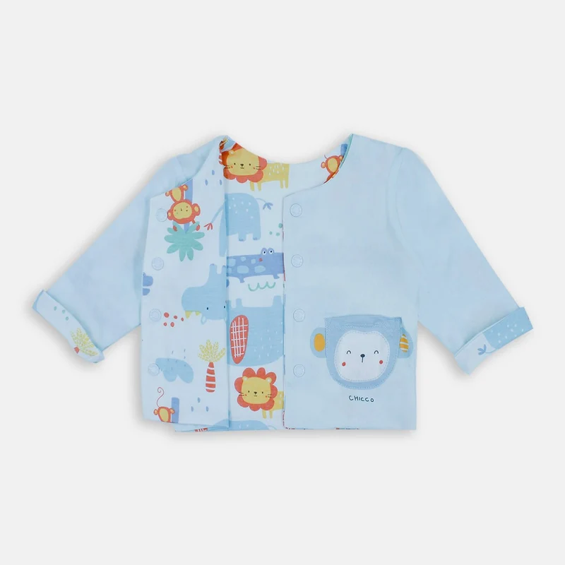 Cardigan In Cotone, Double-Face, Chicco