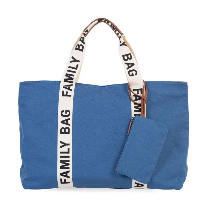 FAMILY BAG SIGNATURE TELA INDACO