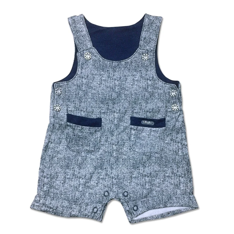 Salopette Blu/Jeans Collezione Quadretti Pastello lu892
