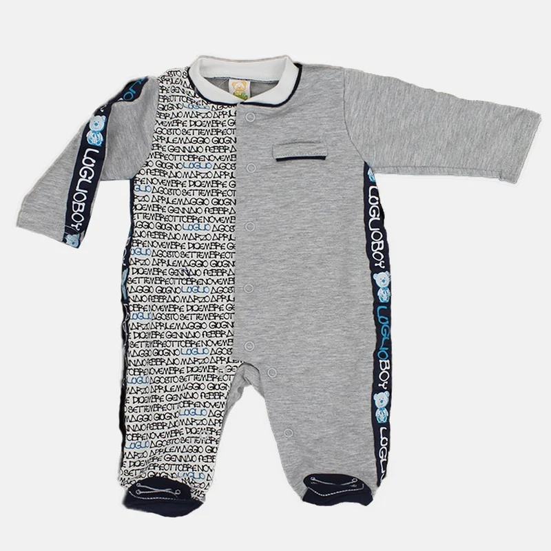 Tutina Neonato Linea Sportswear Con Scritte, Luglio