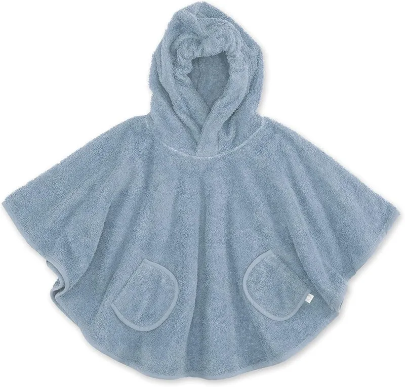 Poncho in spugna per bagnetto - Blu