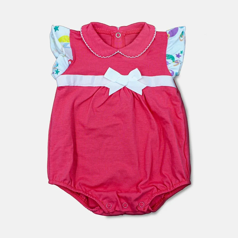Pagliaccetto Neonata Fucsia con Fantasia Sirena, Luglio