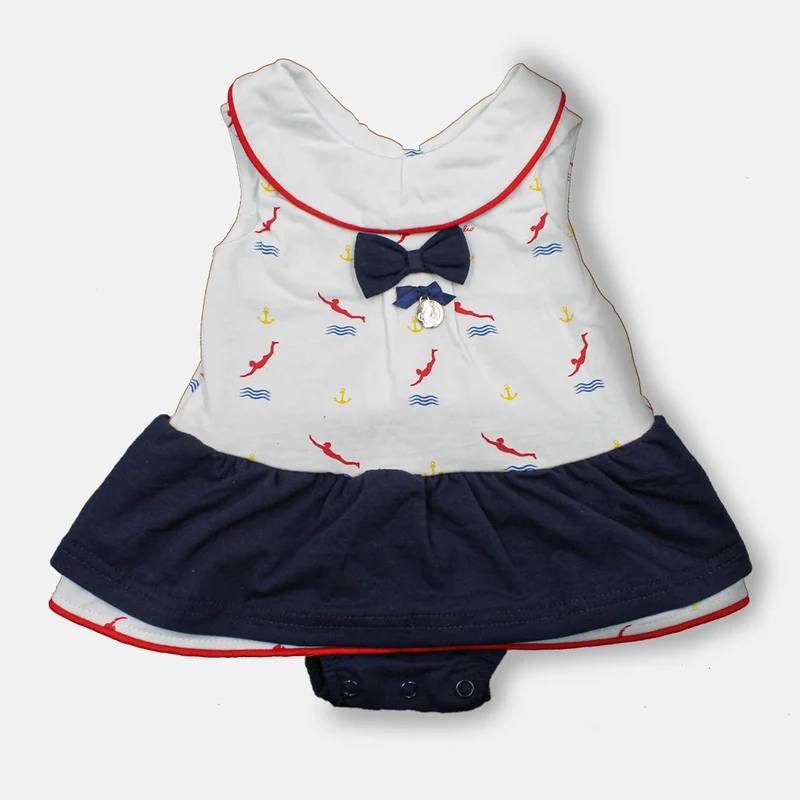Pagliaccetto Neonata con Fantasia Mare, Luglio