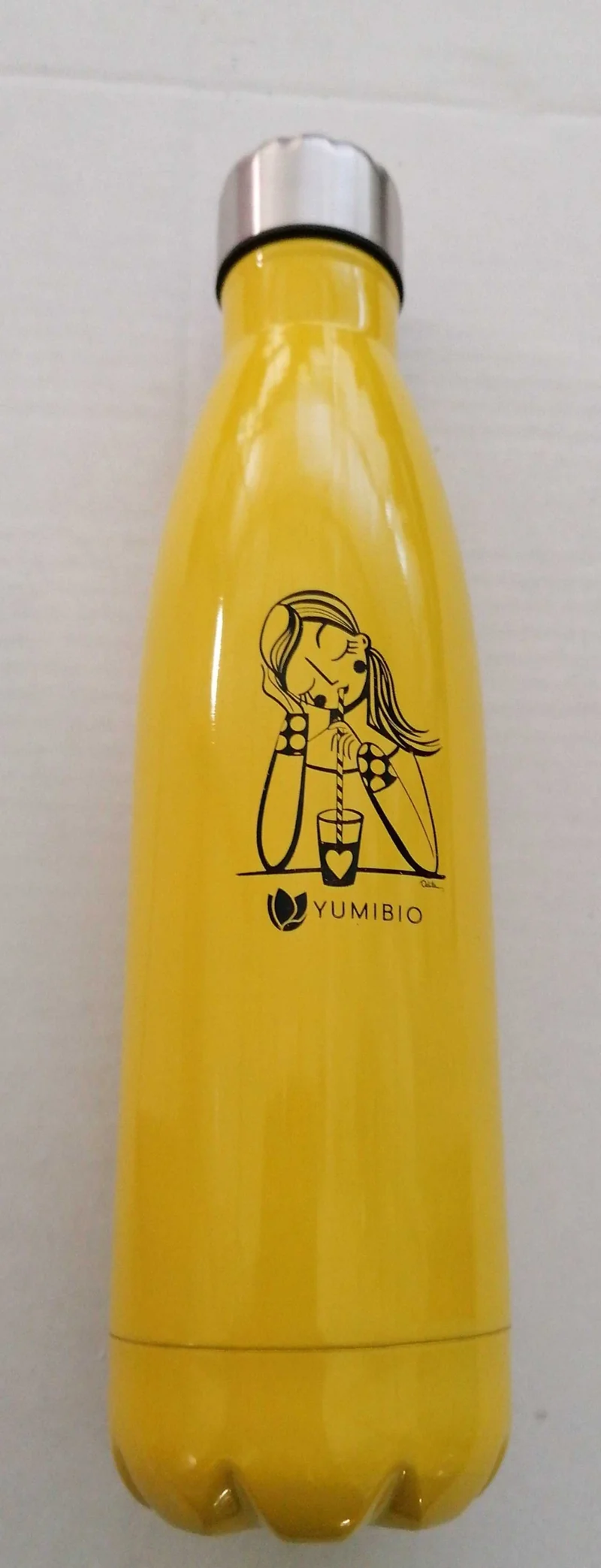 Bottiglia Termica in Acciaio Inox- Giallo
