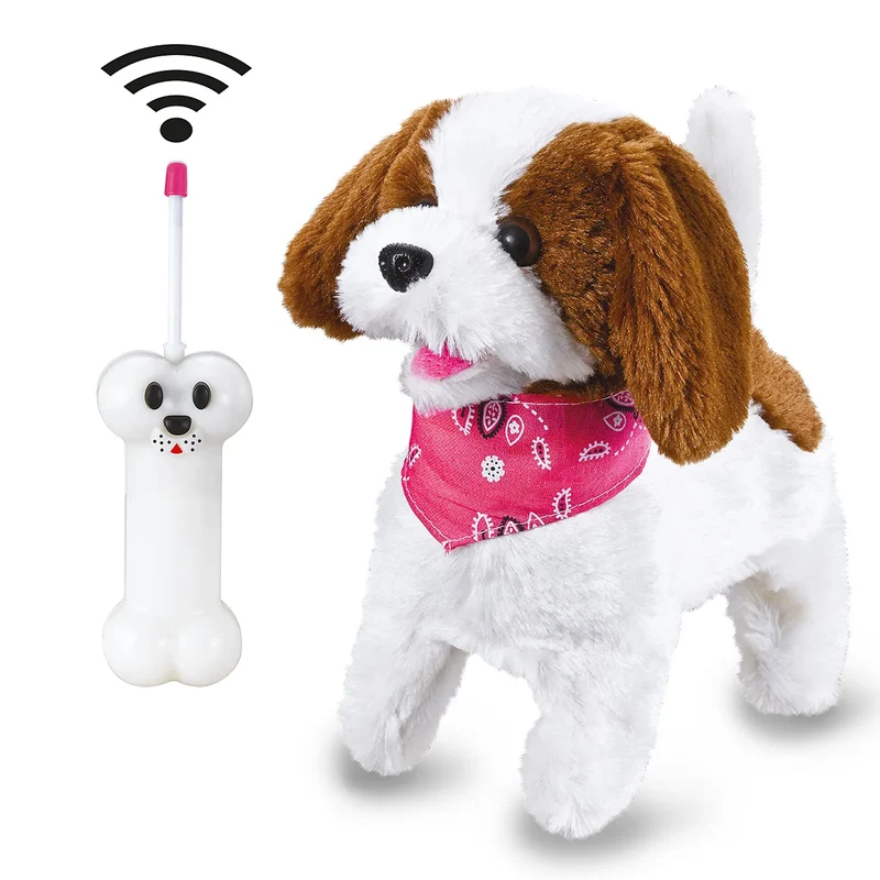 JAMARA 460340 Lucky RC Peluche Cane bianco/marrone 27MHz