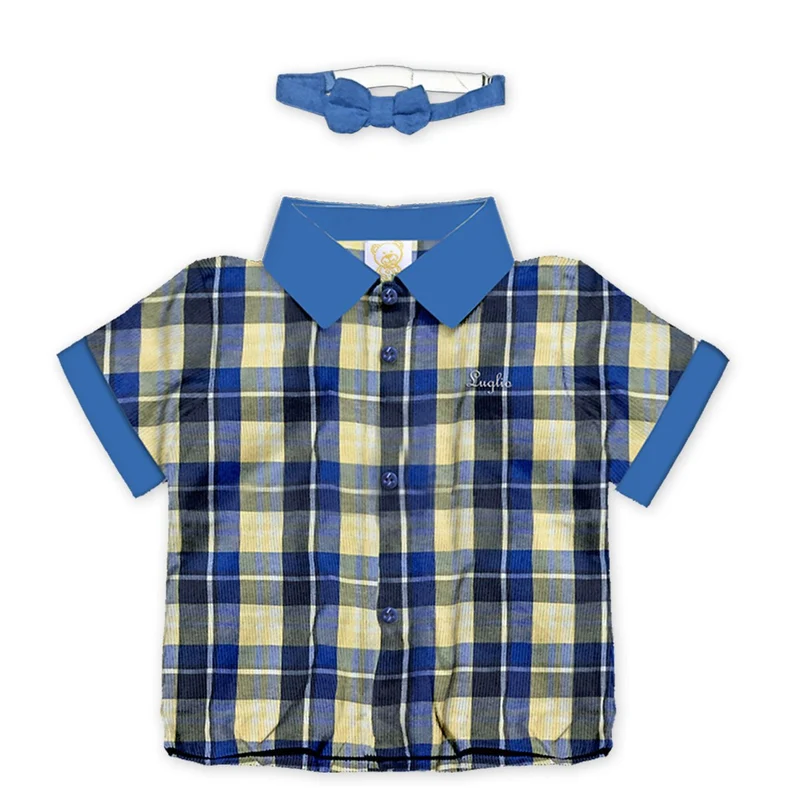 Camicia Neonato Papillon Quadretti, Luglio