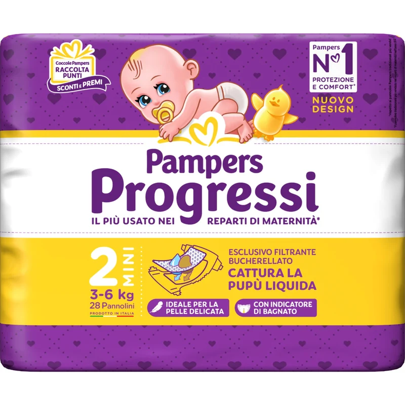 PAMPERS PROGRESSI MINI 3-6 KG (lista n J e D)
