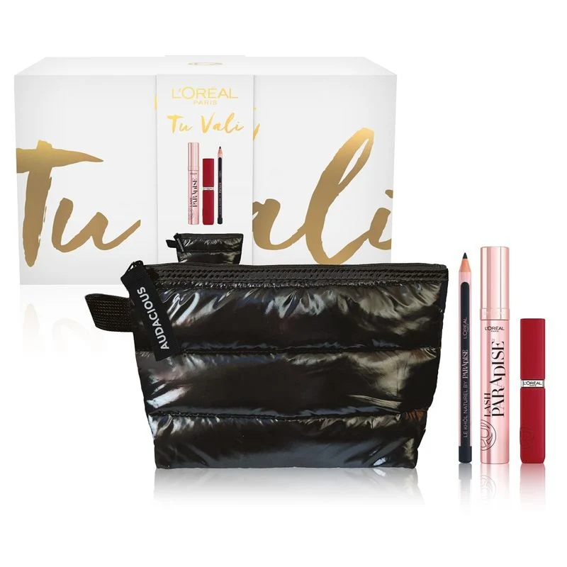 L'Oréal Paris Self Confidence Box Mascara + Rossetto + Matita Occhi + Beauty Nero