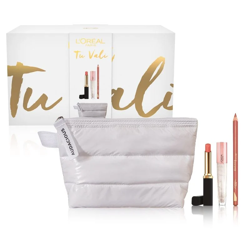 L'Oréal Paris Self Confidence Box Rossetto+Gloss Volumizzante+Matita Labbra+Soffice Beauty Piumino