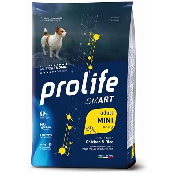 Prolife Dog Smart Chicken & Rice Cibo Secco Per Cani Adulti Taglia Piccola Sacco 2,5 Kg