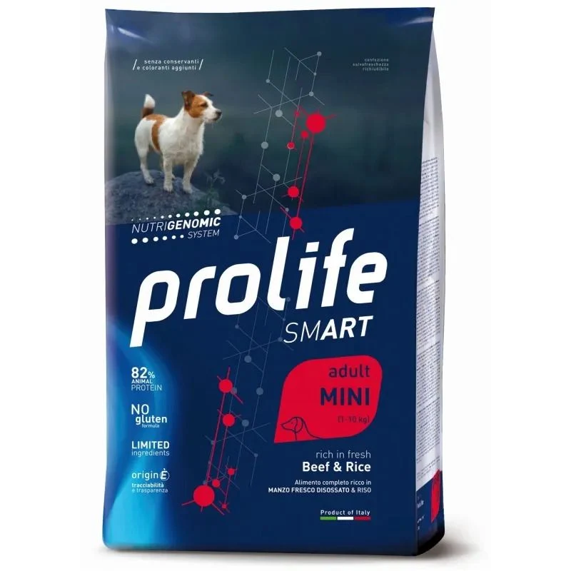 Prolife Smart Adult Mini Manzo E Riso Cane 600g