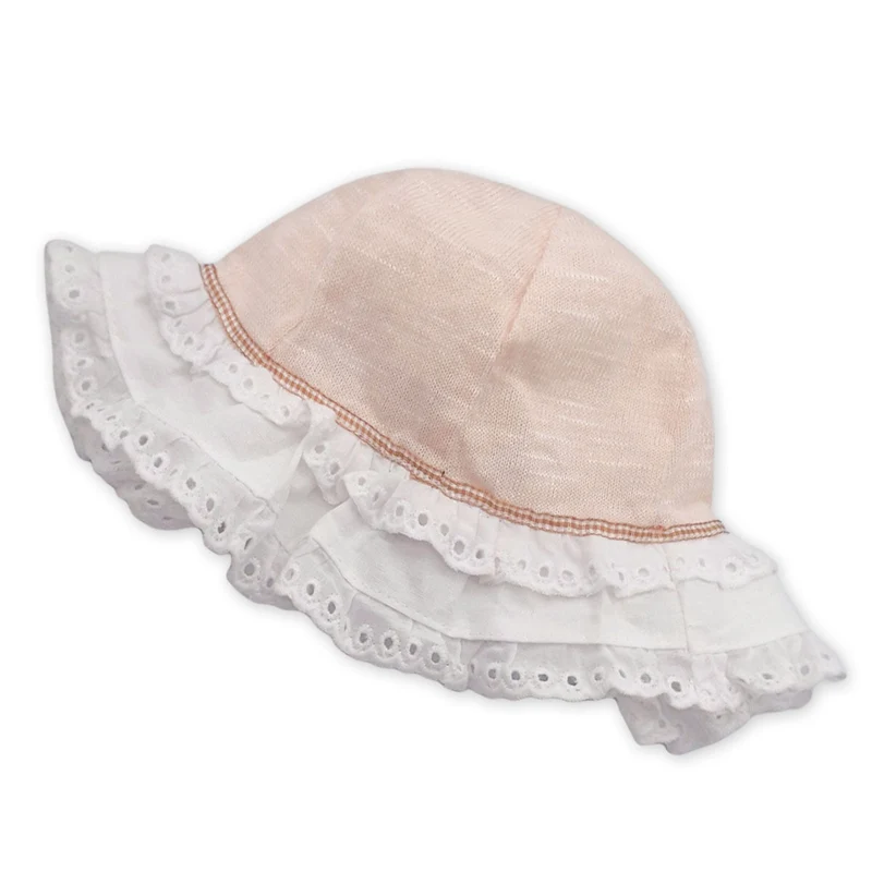 Cappello Neonata in Cotone Rosa, Luglio
