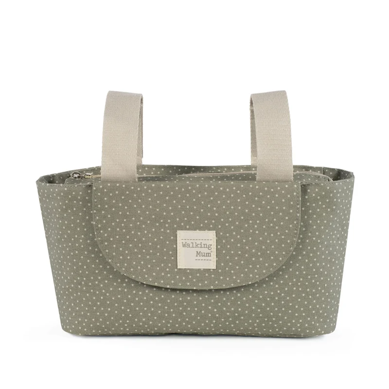 Organizer Bag Polka Dot Poppy moss