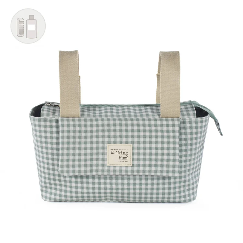Organizer Bag I Love Vichy green