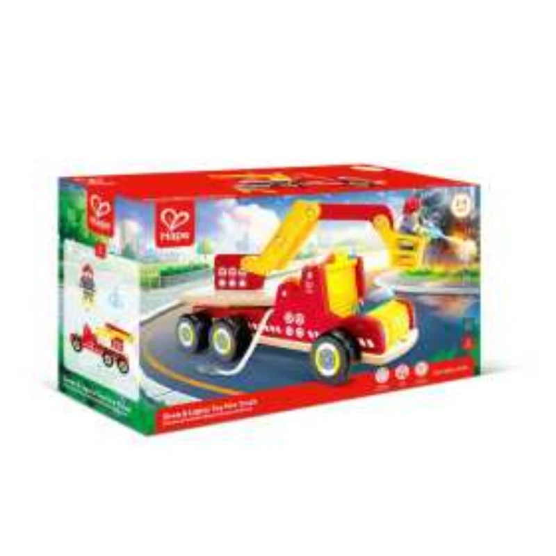 HAPE E3090 Sirena Lights Toy Fire Truck