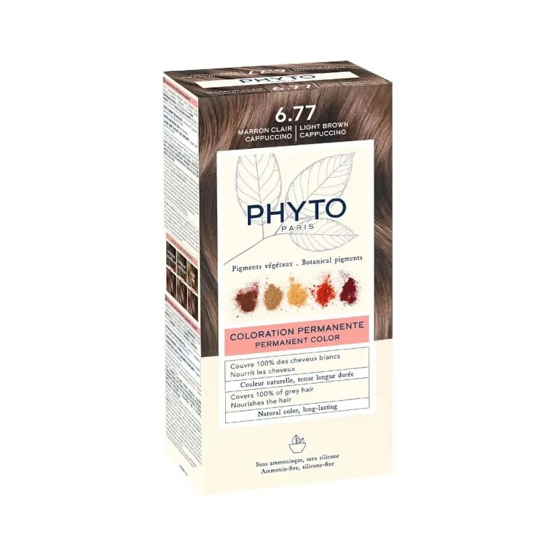 Phyto Phytocolor colorazione permanente per capelli n.6.77 Marrone Chiaro Cappuccino