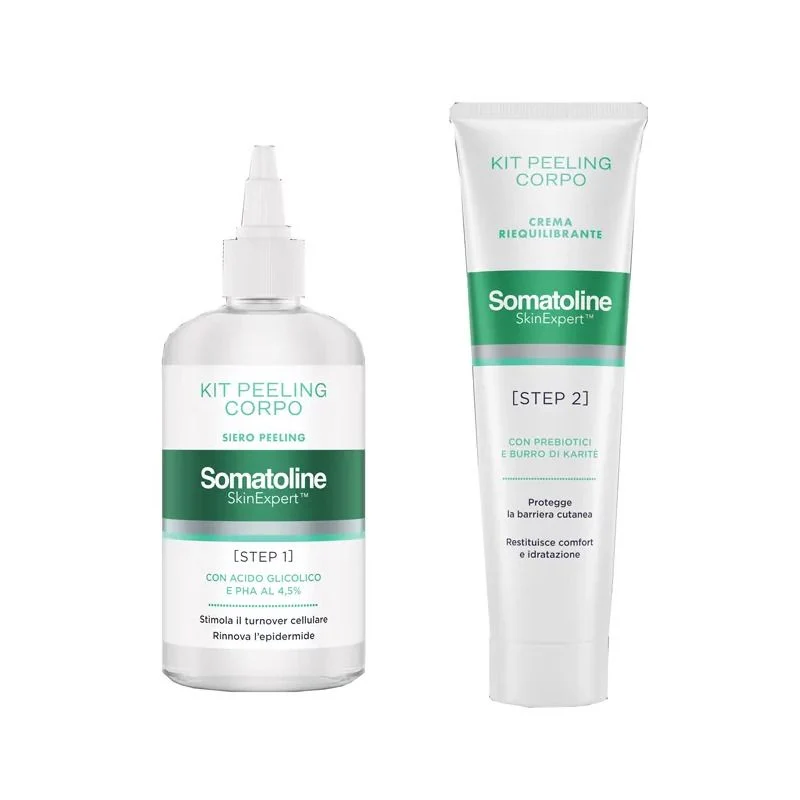 Somatoline Skin Expert Kit Peeling Corpo Gel 200ml + Crema Riequilibrante 100ml