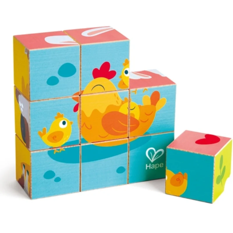 Puzzle a blocchi - Animali della fattoria E1460