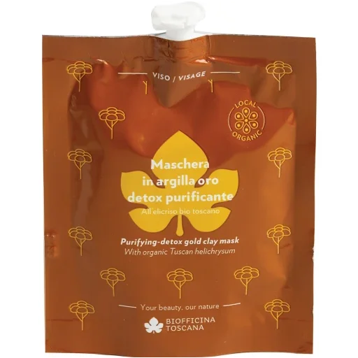 Maschera Viso Detox Purificante ecobio all'Argilla Oro