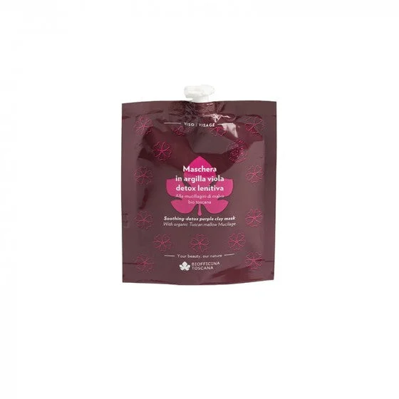 Maschera Viso Detox Lenitiva ecobio all'Argilla Viola