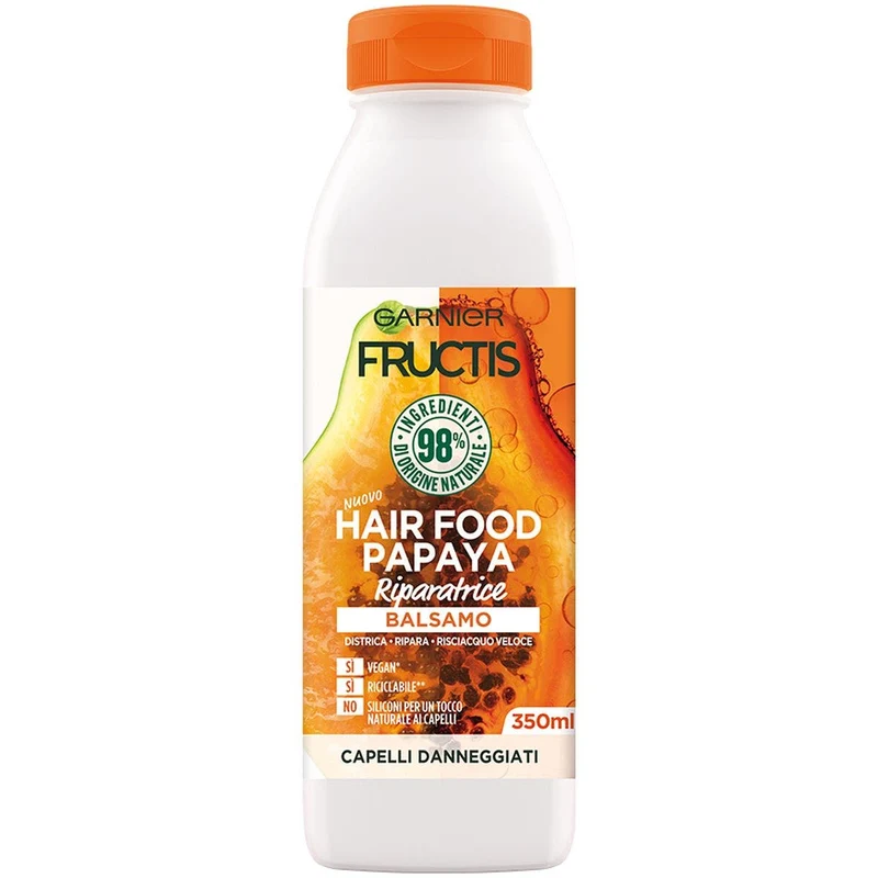 Garnier Fructis Hair Food Balsamo Riparatore Papaya 350 ml