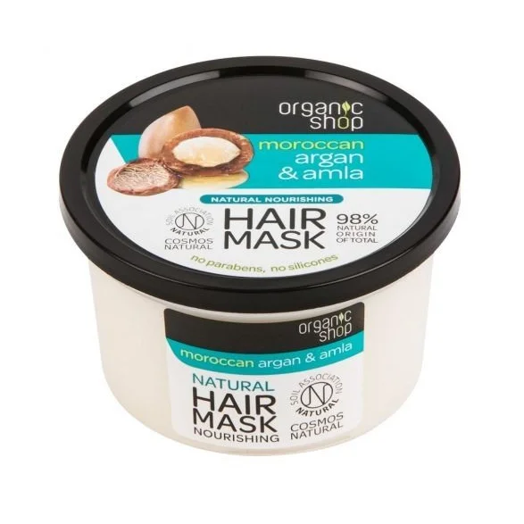 Maschera per Capelli Nutriente con Olio di Argan ed Amla