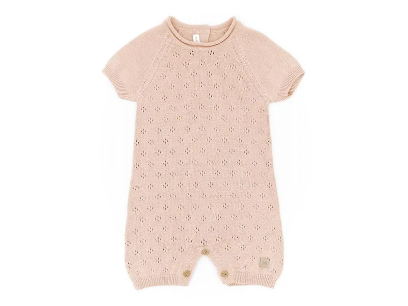 Pagliaccetto rosa in filo tg. 3 mesi - bamboom