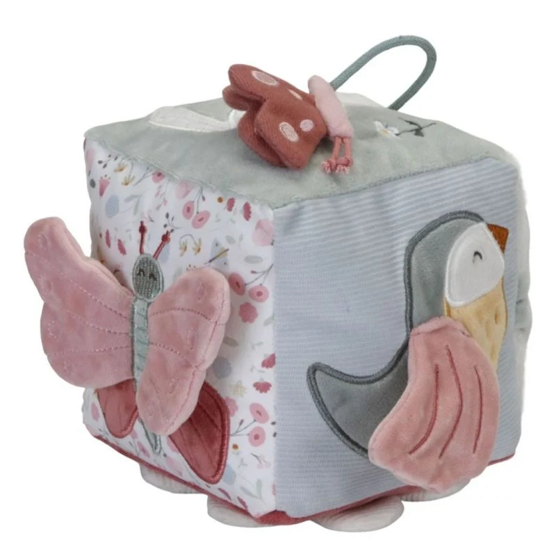 Cubo morbido multisensoriale - rosa