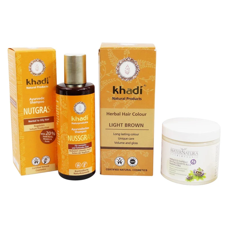 Kit Colore e Vitalità Capelli Castani