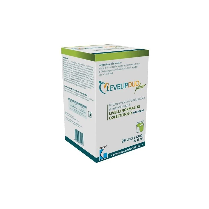 Levelip Duo Plus per il mantenimento dei livelli di colesterolo 28 stick liquidi