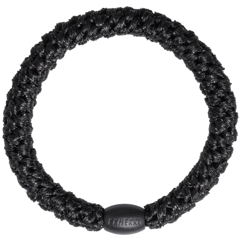 KKNEKKI - Elastico per capelli-braccialetto - Black glitter
