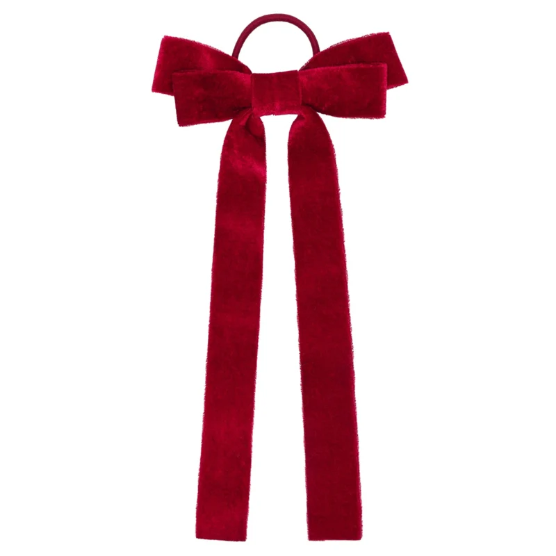 Hust&Claire - Natale - Elastico con fiocco in velluto
