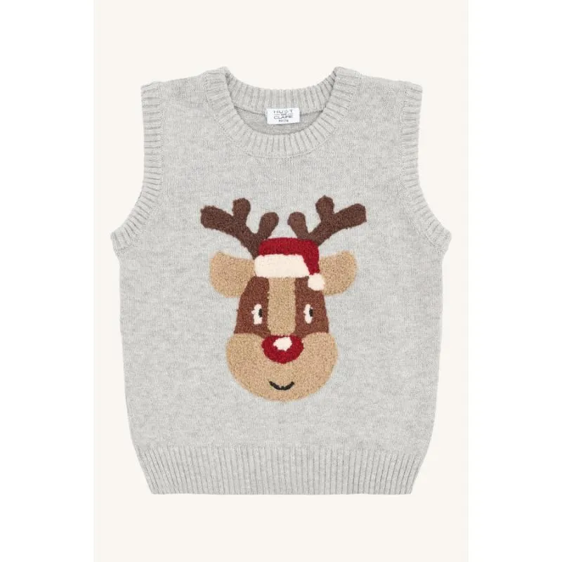 Hust&Claire - Natale - Gilet con renna